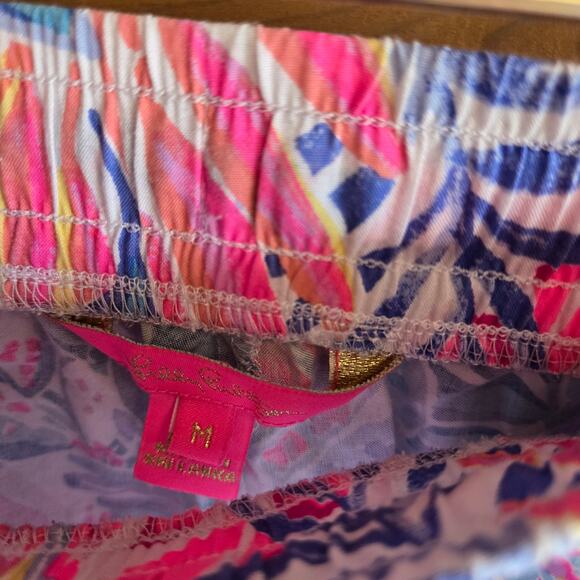 Lilly Pulitzer Katia Short in Rainforest Retreat Medium Summer Flowy Bottom Boho - Picture 6 of 6